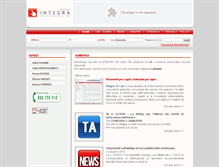Tablet Screenshot of integra-online.it